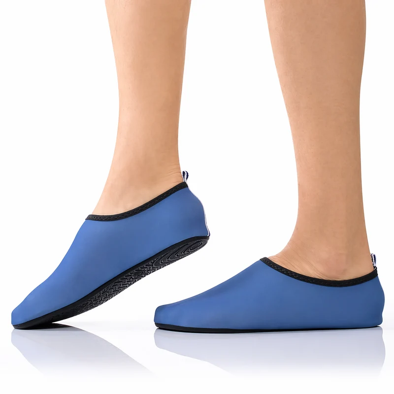 Schwimmschuhe 44-45 navy rutschfest Aquaschuhe Badeschuhe Strand Barfuß