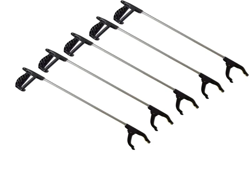 Greifhilfe 76cm Aluminium mit Magnet Greifer Zange 10 Stück Set
