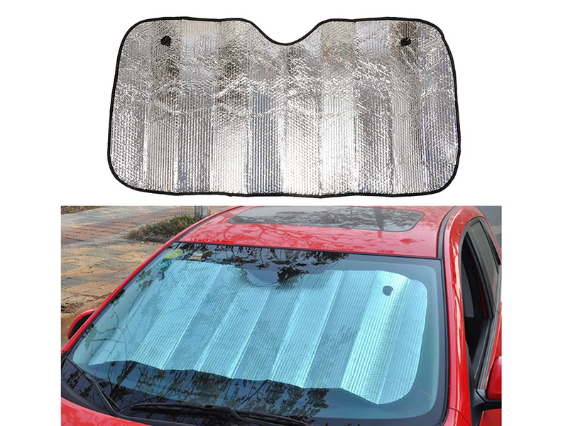 Auto Sonnenschutz für Windschutzscheibe 130x60cm – Hitzeschutz und Frostschutz Abdeckung