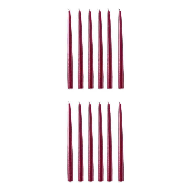 TWIN FLAME konische Zwillingskerze 12er-Set