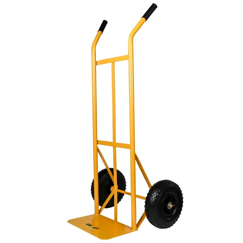 Sackkarre 180kg Stahl Transportkarre Handkarre Luftreifen Gelb
