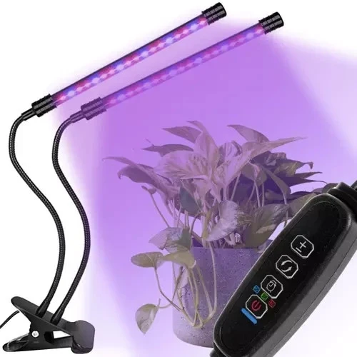 LED Pflanzenlampe 20W mit Timer und Dimmer – Pflanzenlicht für Zimmerpflanzen & Anzucht