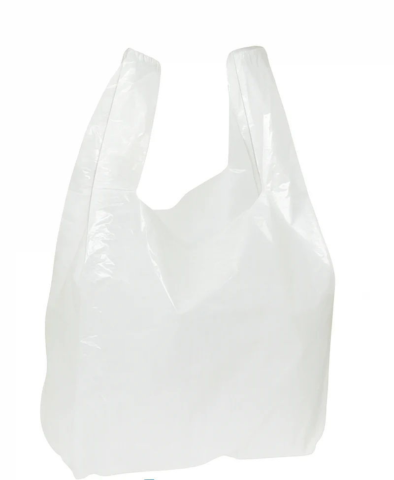 Hemdchentragetasche 25+12x45 cm Weiß HDPE Tragetaschen Plastiktüten Beutel
