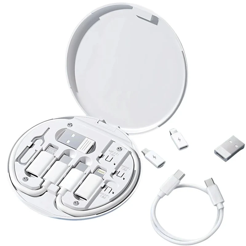6in1 USB Kabel Set 60W Typ C Micro USB Adapter Reise Set-All in One