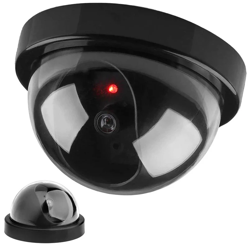 Dummy Dome Kamera Attrappe mit LED blinkend – Überwachung für Innen & Außen
