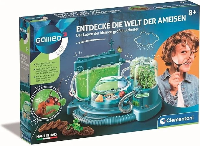 Clementoni Galileo Lab Ameisen Set – Experimentierkasten Ameisen beobachten ab 8