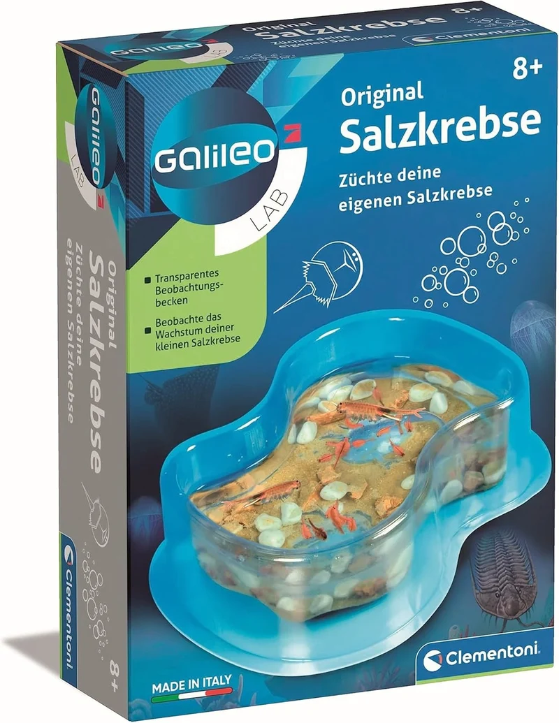 Clementoni Galileo Lab Salzkrebse – Urzeitkrebse Zucht & Beobachtung für Kinder
