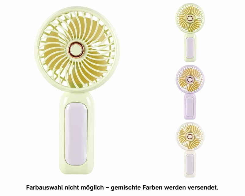 Mini Handventilator mit Akku und Griff – USB-C Ventilator mit 3 Stufen
