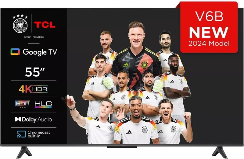55 Zoll 4K Ultra HD Smart TV – HDR10, Dolby Audio, Micro Dimming, Google TV
