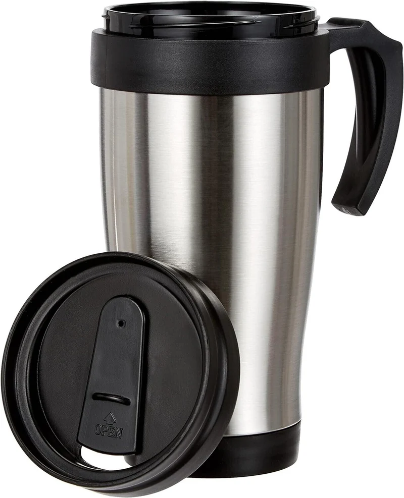 Thermobecher Isolierbecher Reisebecher Kaffeebecher Travel Mug 400ml Edelstahl