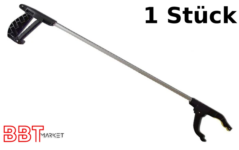 Aluminium Greifhilfe 76 cm mit Magnet – Ergonomische Müllzange für Haushalt, Garten & Werkstatt