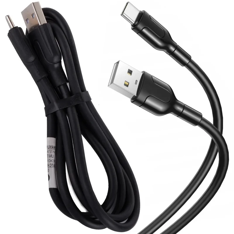 USB-C Kabel 1,4 m – USB-A auf USB-C Ladekabel und Datenkabel mit 2,1 A für kompatible Geräte