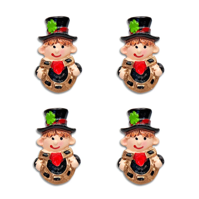 Kaminkehrer Hufeisen 4er Set selbstklebend 4 cm - Glücksbringer