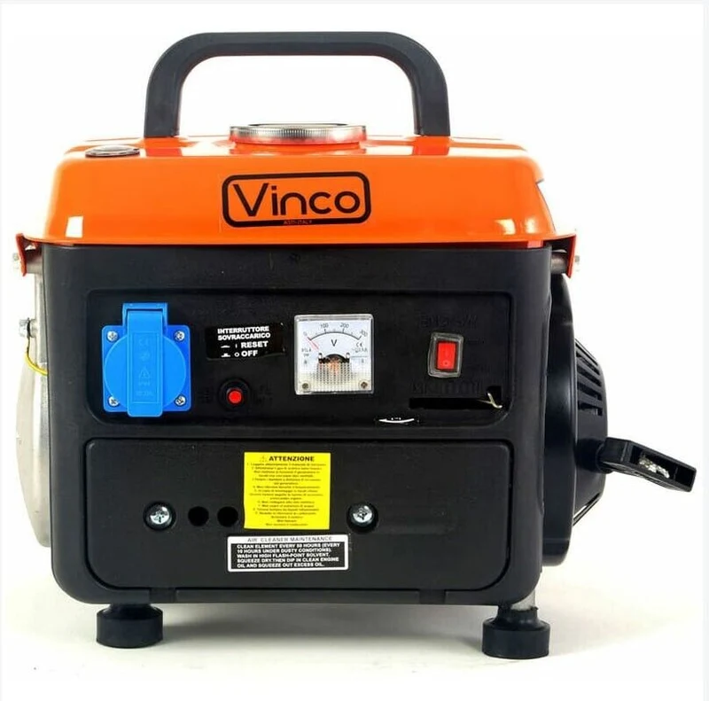 Mini Benzin Stromerzeuger 0,85 kW – Tragbares Notstromaggregat, leicht & kompakt Generator Stromgenerator VINCO BDL1200
