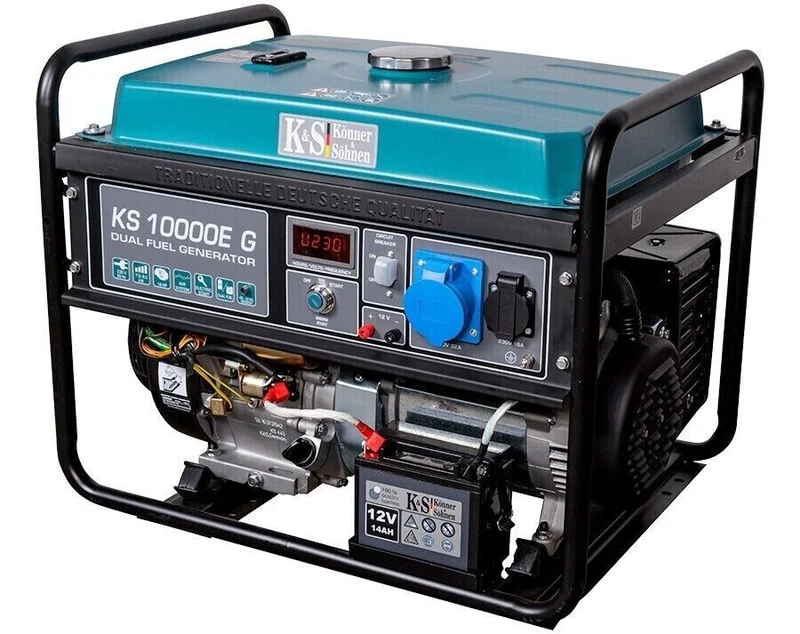 Dual Fuel Stromerzeuger 8 kW – LPG & Benzin, Notstromaggregat mit E-Start und AVR