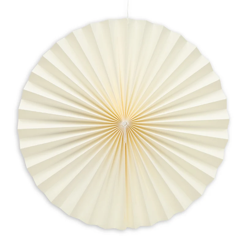Papierfächer Hänger Weiß 29 cm Wabenfächer Rosette Hängedeko Party