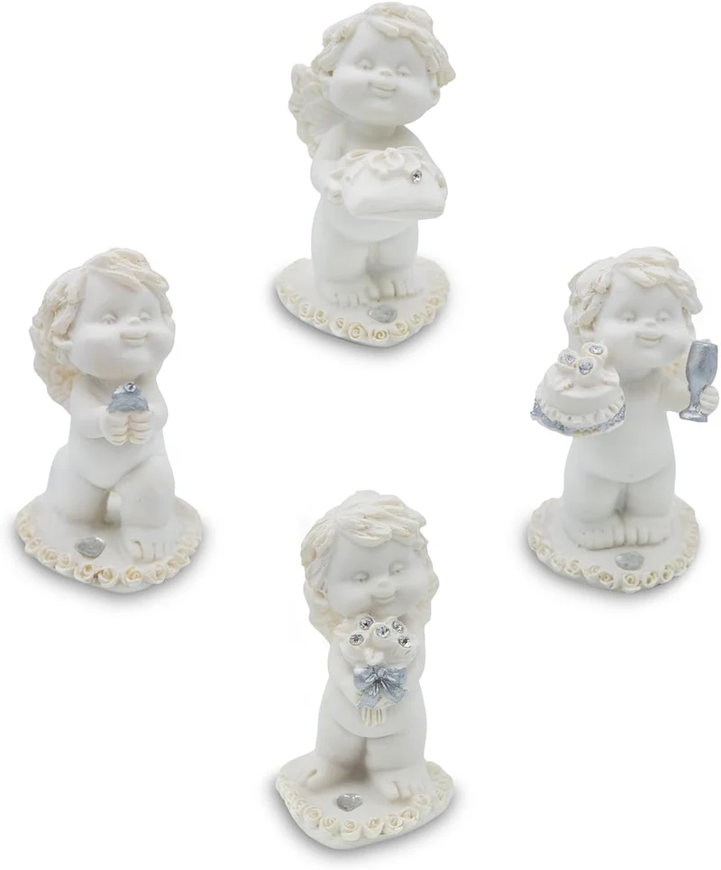 Poly-Engel Igor Figur in Weiß 4 Designs sortiert