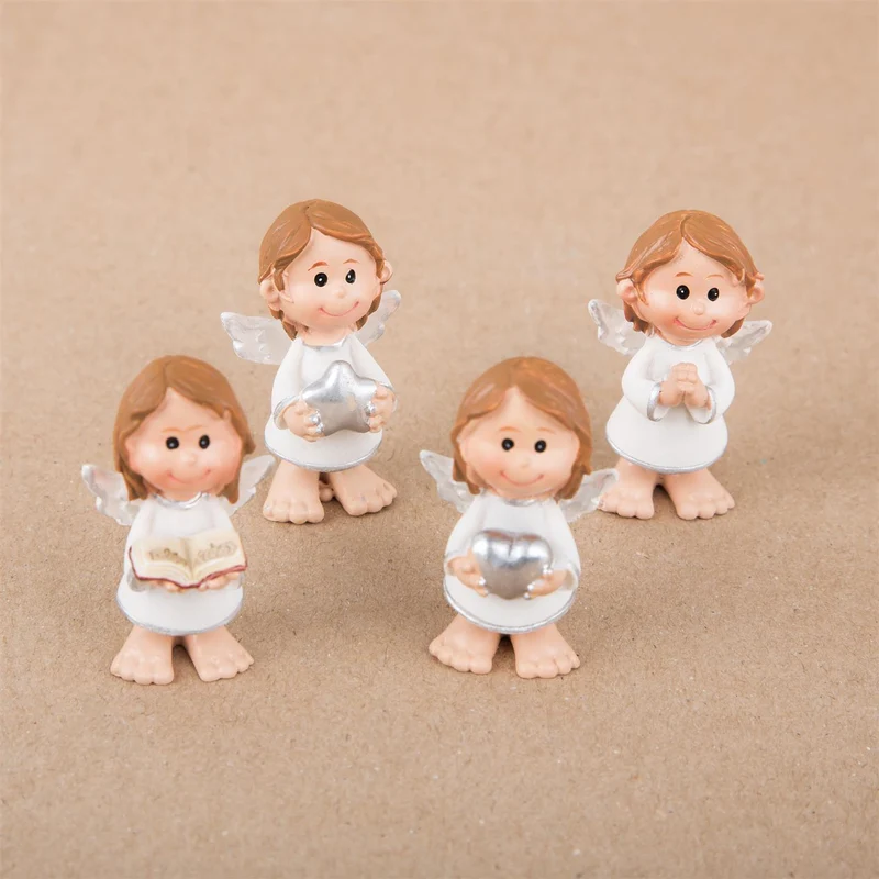 4 kleine Schutzengel Figuren 4,5 cm