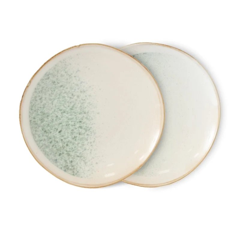 Teller 2er-Set Side Plates Mist - 70s Ceramics - HKliving