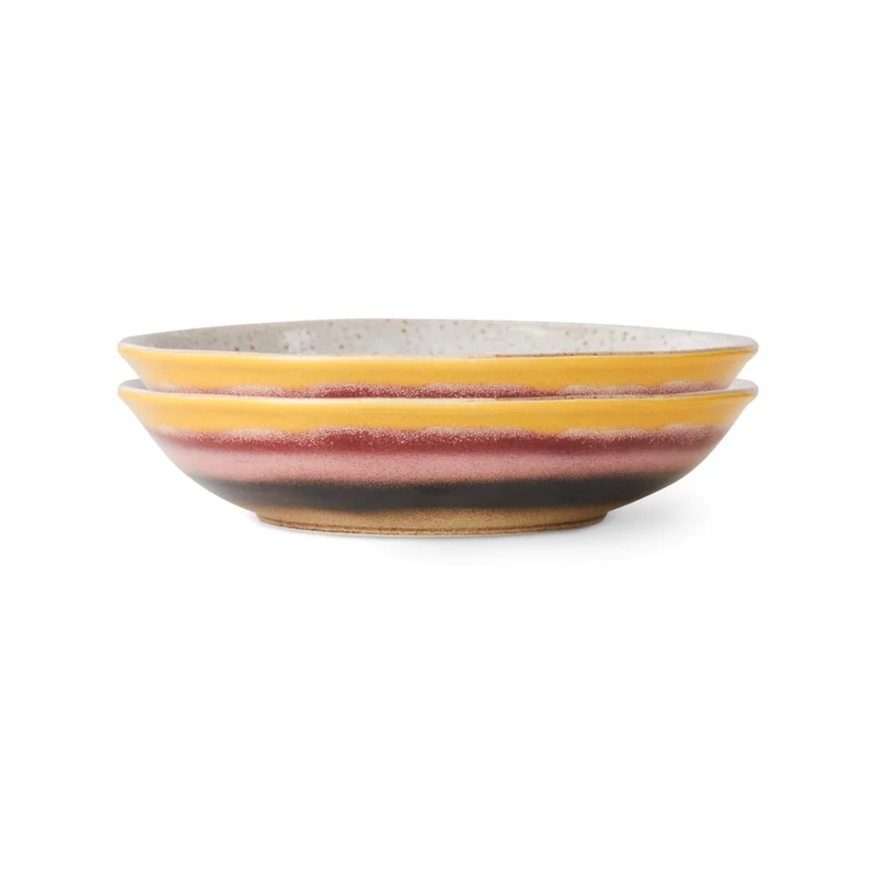 Schalen 2er-Set Curry Bowls Hibiscus - 70s Ceramics - HKliving