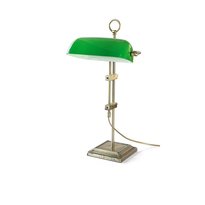 Jugendstil-Leuchte / Bankers Lamp "Emeralite"