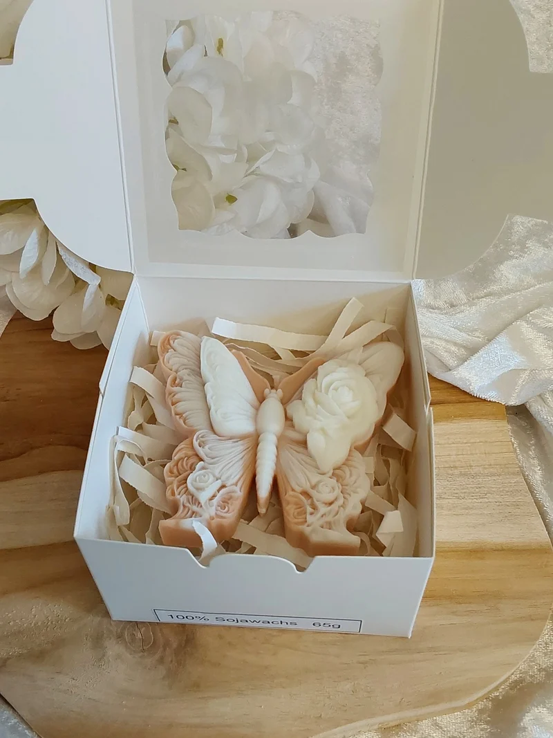 Geschenk-Kerze Schmetterling
