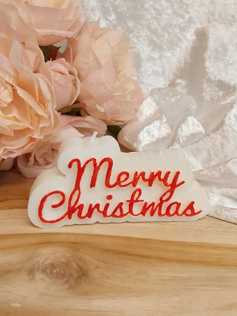 Merry Christmas-Kerze