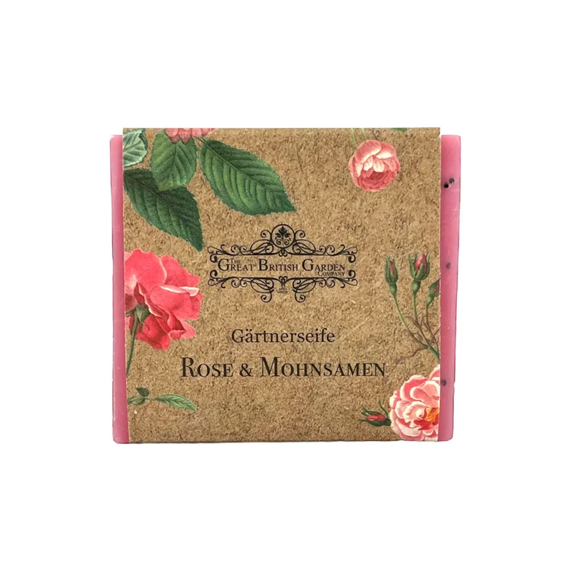 Gärtnerseife Rose & Mohnsamen