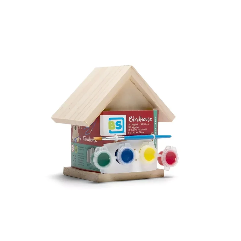 Vogelhaus zum Bemalen für Kinder