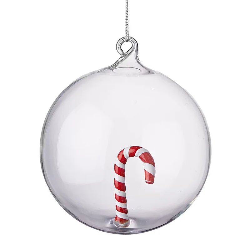 Weihnachtskugel HANG ON Candy Cane