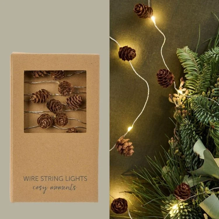 Ib Laursen Lichterkette mit Zapfen