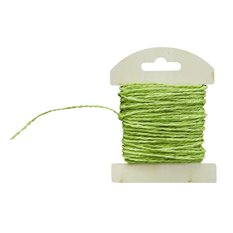 1 hellgrün maigrün grünes JUTE-Band Geschenkband Bastelband Zierband Schnur Kordel Deko-Band 2 mm breit 10 m zum Basteln Verzieren Verpacken und Dekorieren pistazie apfelgrün