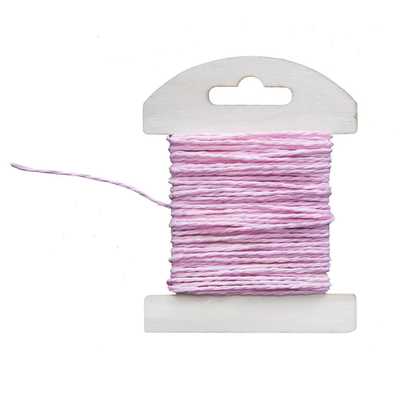1 rosa rosarto rosè JUTE-Band Geschenkband Bastelband Zierband Schnur Kordel Deko-Band 2 mm breit 10 m zum Basteln Verzieren Verpacken und Dekorieren pink