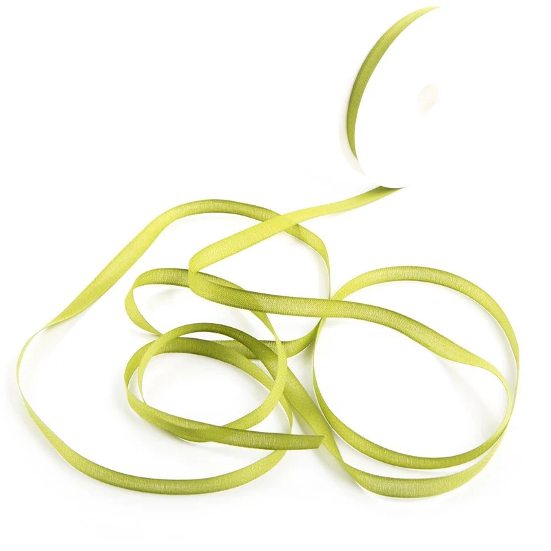 Logbuch-Verlag 1 Rolle Band Bastelband Dekoband zum Nähen Basteln 25 Meter x 1 cm grün - Geschenkband Stoffband Verzierung Verpackung
