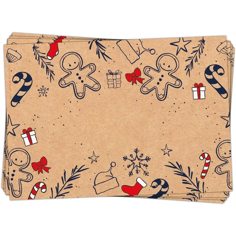 100 Stück Geschenkaufkleber Weihnachten Namensaufkleber Aufkleber Geschenke weihnachtlich ROT natur SCHWARZ 7 x 5 cm Kraftpapier Sticker Namens-Etiketten