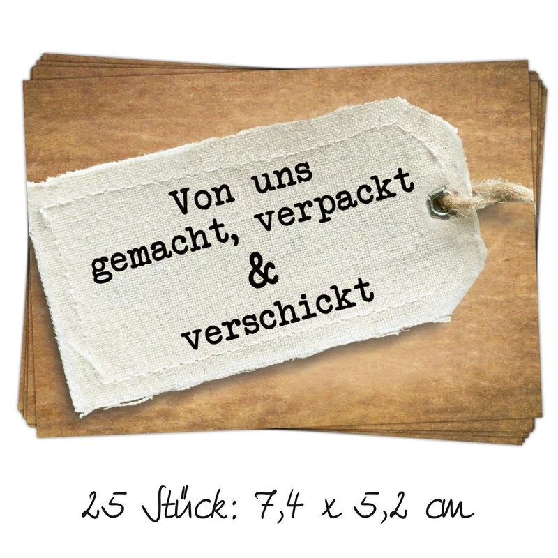 Produktaufkleber für Selbstgemachtes & Produkte aus eigener Herstellung - Aufkleber DIY Artikel
