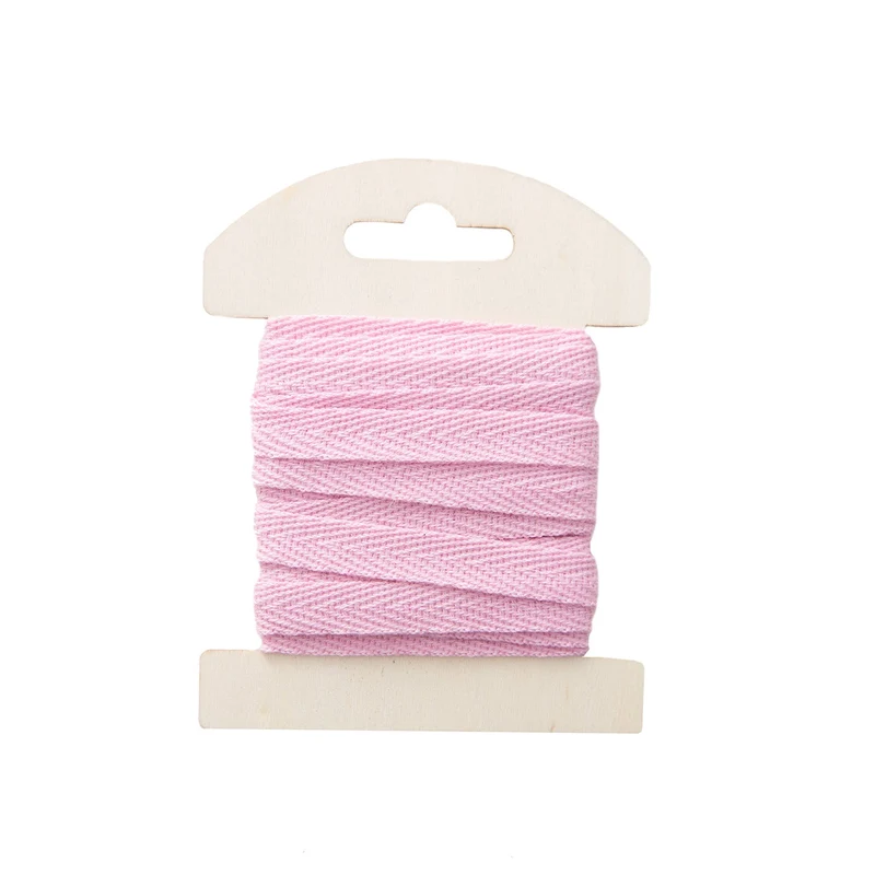 Logbuch-Verlag 3 Meter Baumwollband 3 m x 1 cm rosa pink dezent zum Nähen Nähband Saumband aus Baumwolle Geschenkband Zierband Kordel Dekoband Bastelband zum Basteln Schneidern Nähzubehör