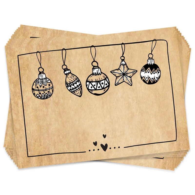 25 Weihnachtsaufkleber zum Beschriften Namensaufkleber Weihnachtsgeschenke