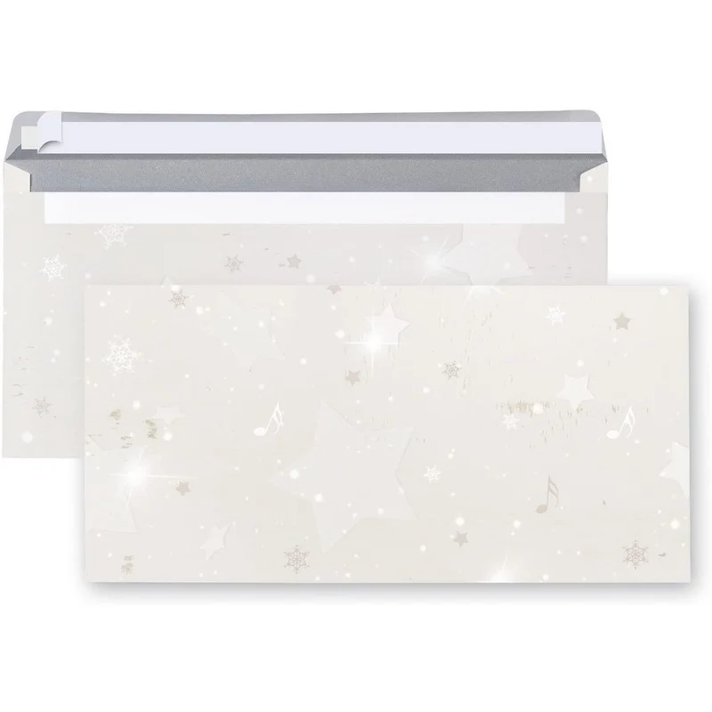 10 Stück Brief-Umschläge VINTAGE WEIHNACHTEN STERNE Weihnachtskuverts Weihnachtsumschläge weihnachtliche Kuvert alt Papier braun weiß beige Nostalgie DIN lang 22 x 11 cm Briefkuvert