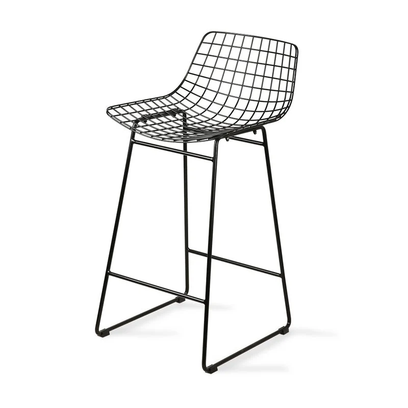 Barhocker Metall Wire schwarz - HKliving