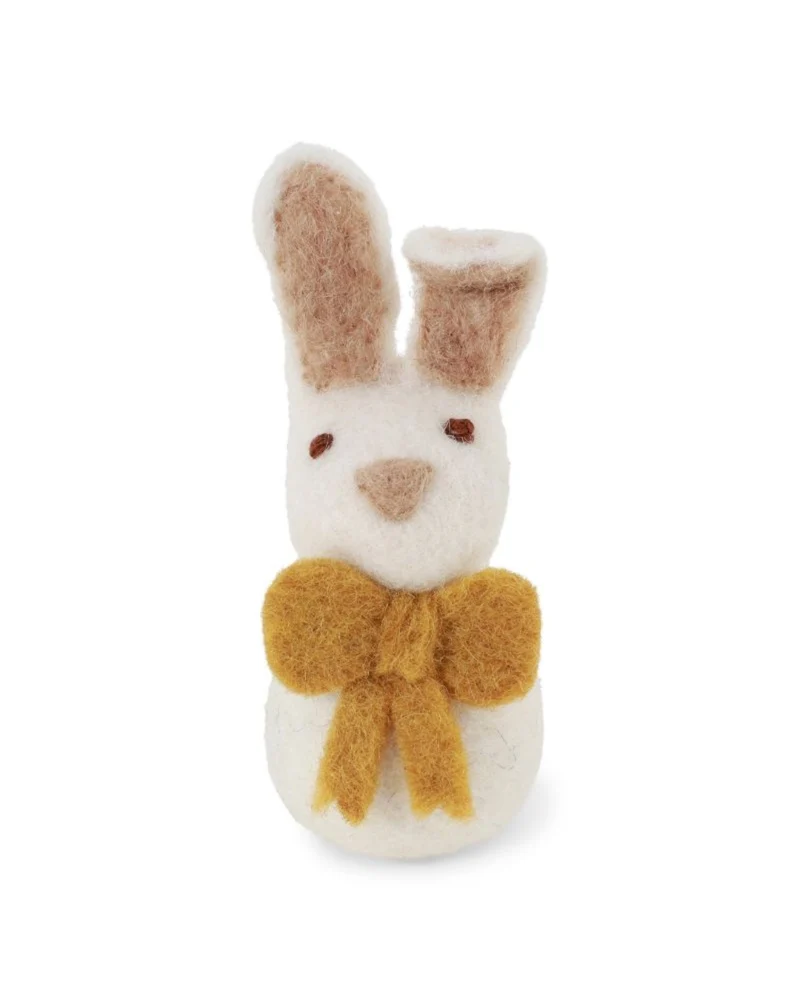 Hase mit Schleife Filzanhänger von Gry & Sif