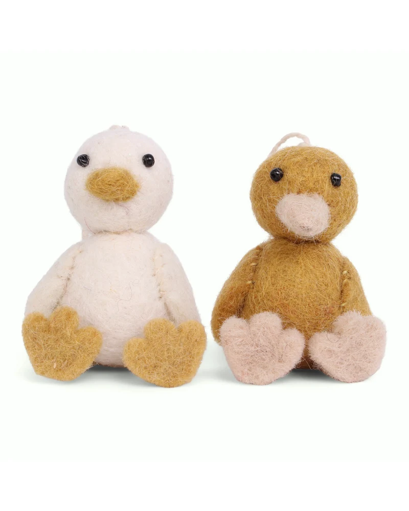 Enten 2er-Set Filzanhänger von Gry & Sif