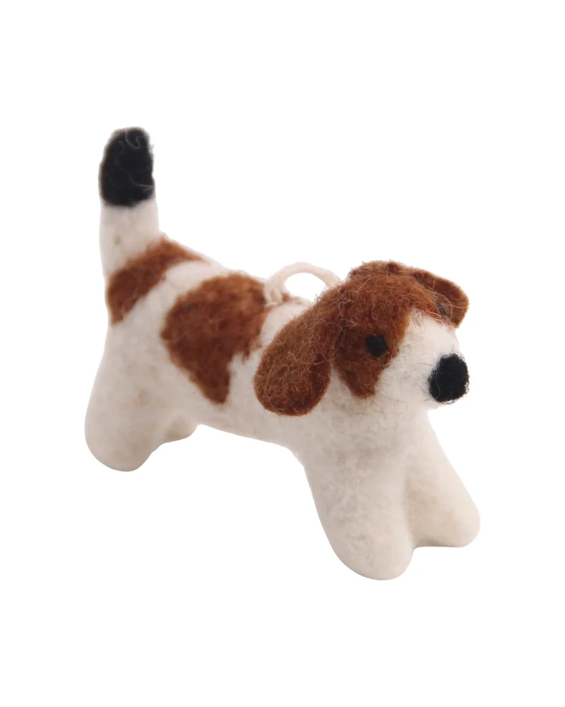 Jack Russel Hunde-Filzanhänger von Gry & Sif