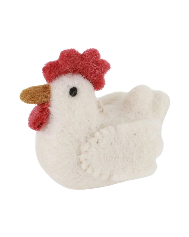 Huhn Filzanhänger von Gry & Sif