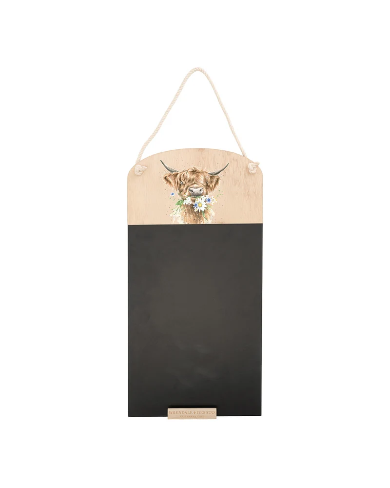 Hochland Kuh Kreidetafel "Daisy Coo" von Wrendale Designs