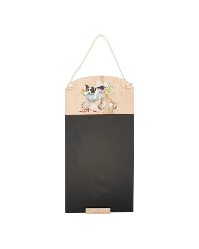 Hunde Kreidetafel "Sleeping on the Job" von Wrendale Designs
