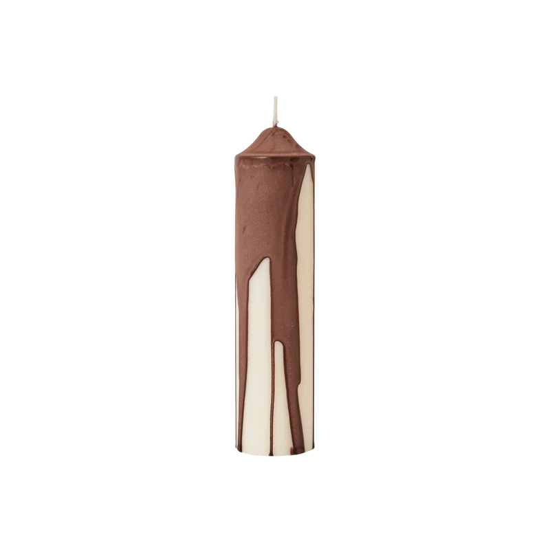 Stumpenkerze Dryp Pillar Candle H20 - ferm LIVING