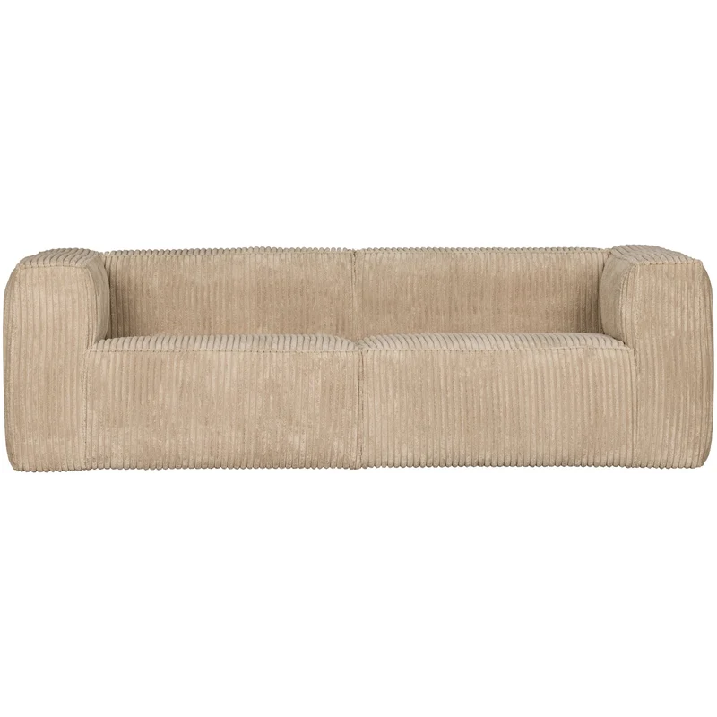 3,5 Sitzer Sofa Bean Ribcord Travertin - WOOOD