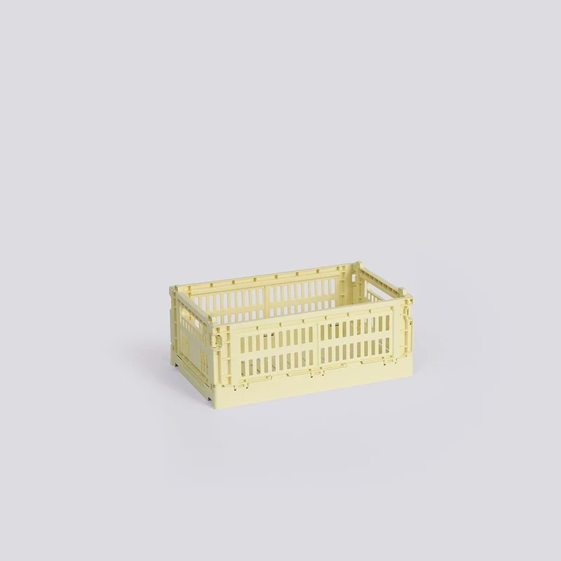 Aufbewahrungsbox Colour Crate Small, Light Yellow - HAY