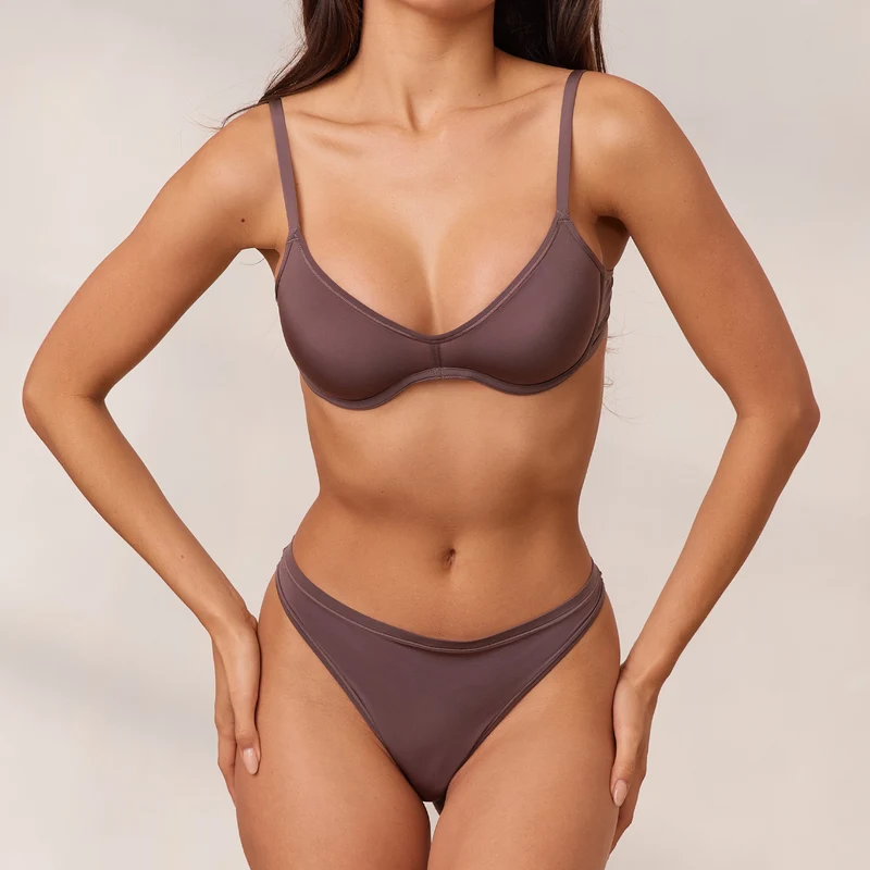 Barely There Plunge BH - Blaubeere
